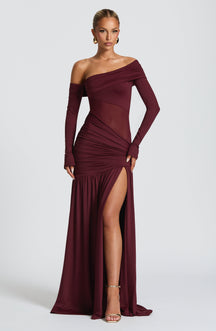 Vestido Longo Manga Comprida Modern Seraphine