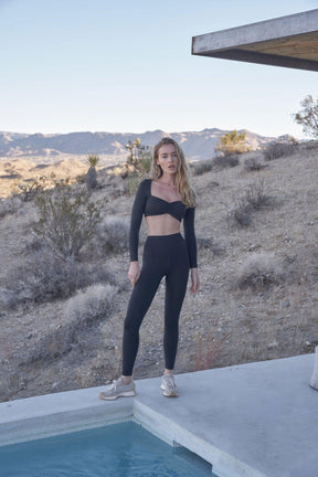 Calça Legging Cintura Alta Sem Costura Modern Basic - CLOUD GYM