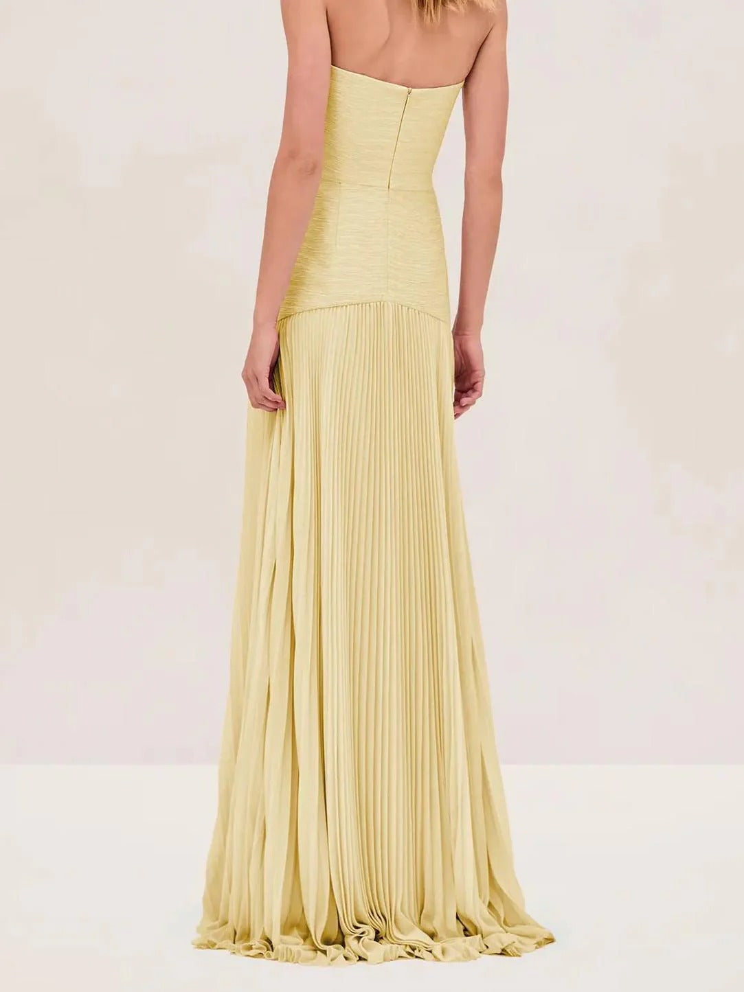 Vestido Longo Saia Plissada Modern Elysie