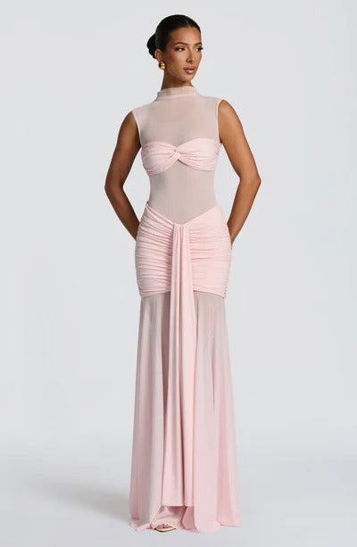 Vestido Longo com Tule Modern Ravih