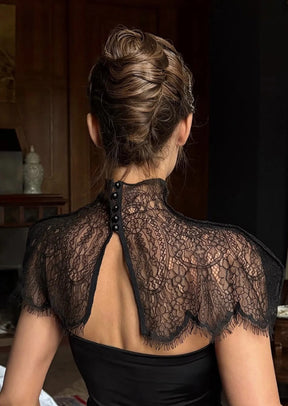 Vestido Rendado Preto Modern Julie