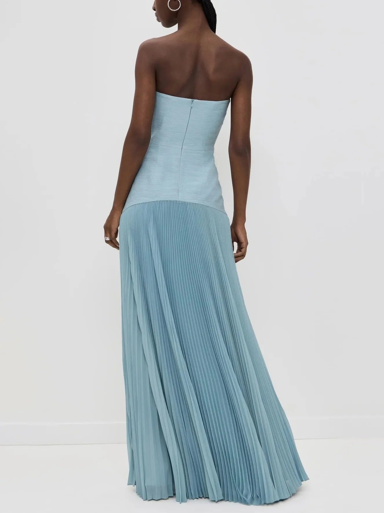Vestido Longo Saia Plissada Modern Elysie