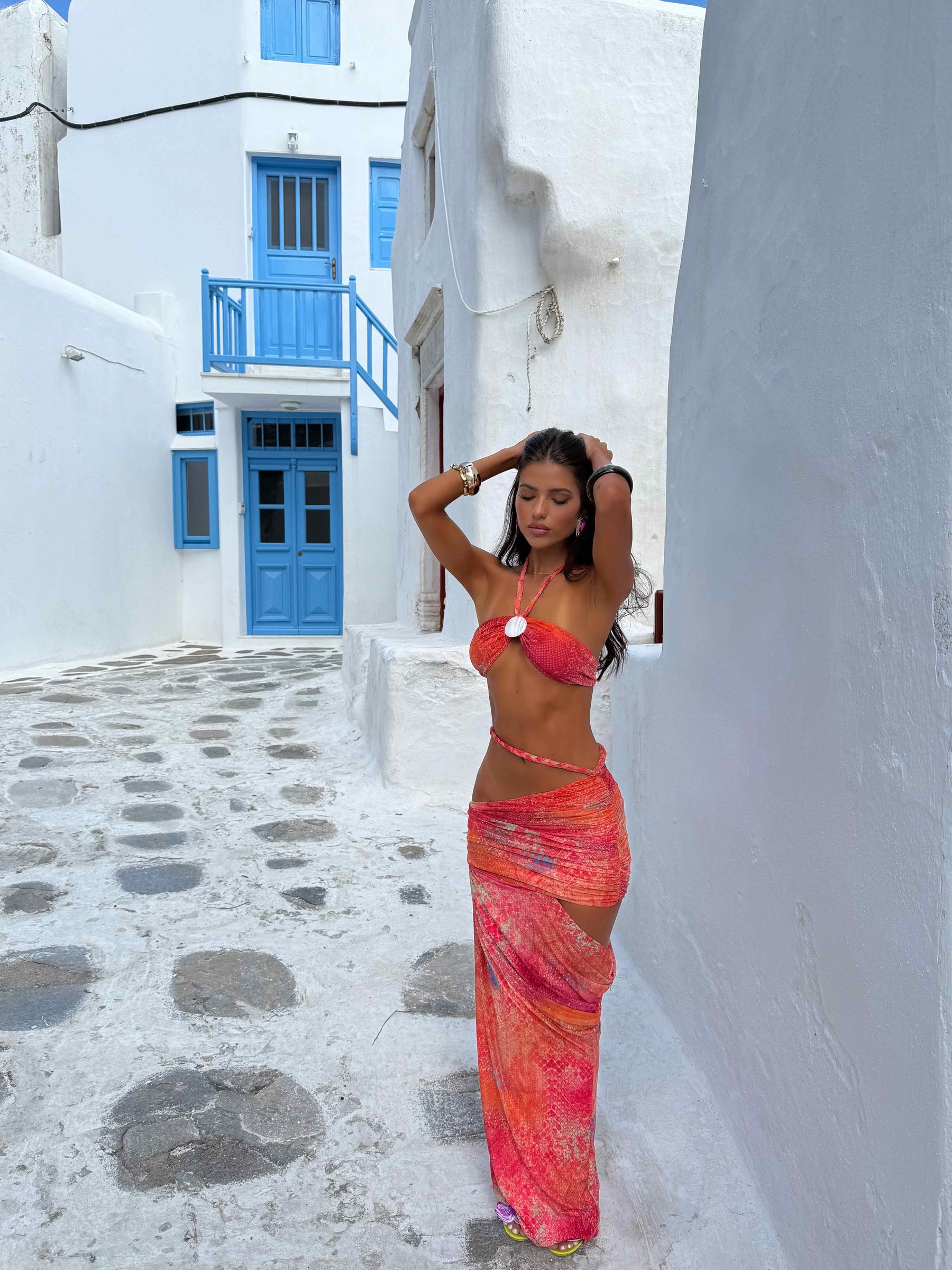 Conjunto Top e Saia Longa Modern Sandy