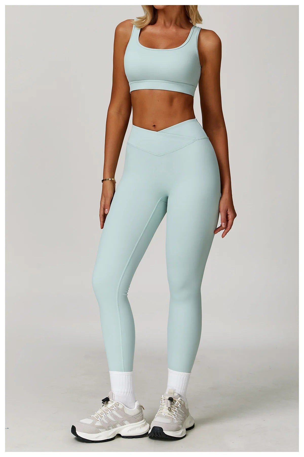 Conjunto Top Regata e Calça Legging Cós V Modern Flex
