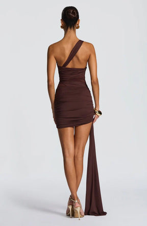 Vestido Curto Assimétrico Modern Azurae