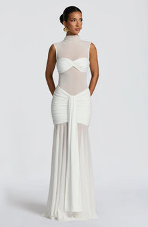 Vestido Longo com Tule Modern Ravih