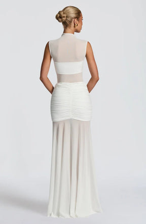 Vestido Longo com Tule Modern Ravih