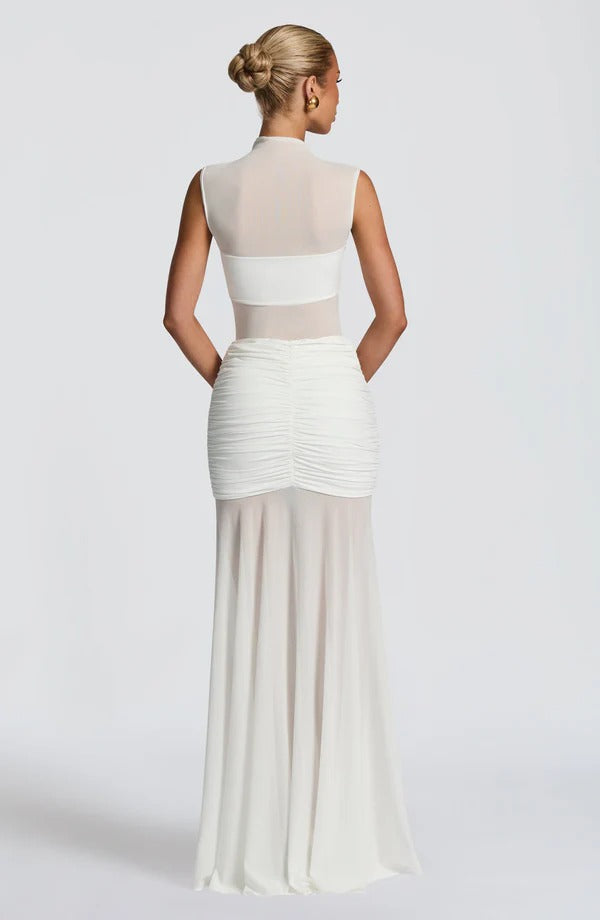 Vestido Longo com Tule Modern Ravih