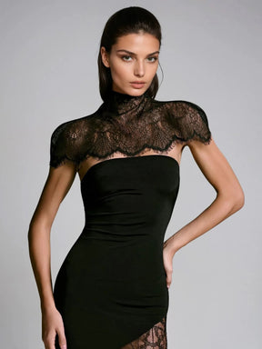 Vestido Rendado Preto Modern Julie