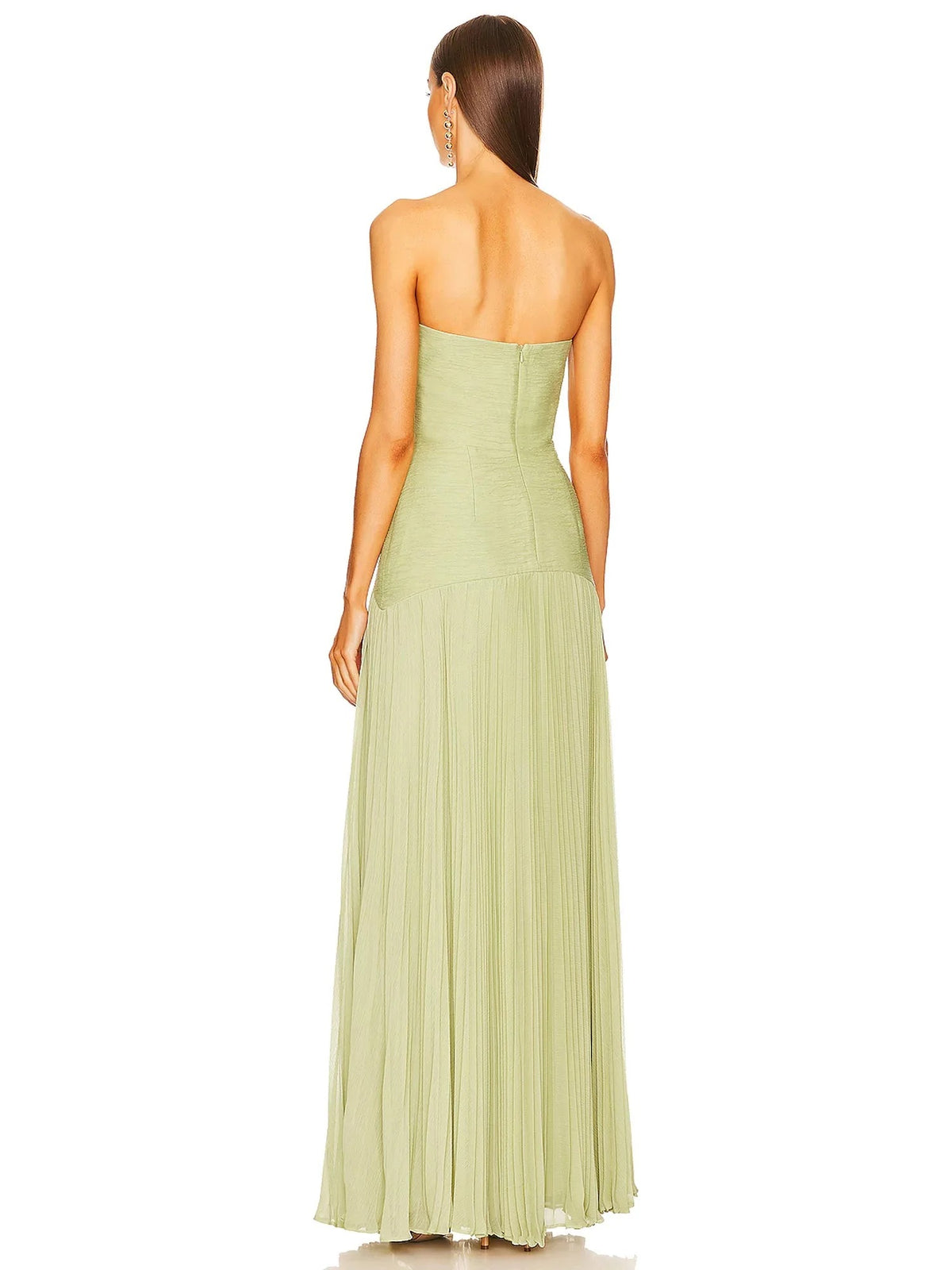 Vestido Longo Saia Plissada Modern Elysie