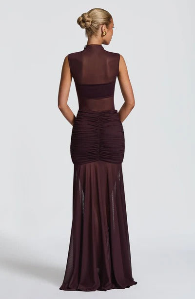 Vestido Longo com Tule Modern Ravih