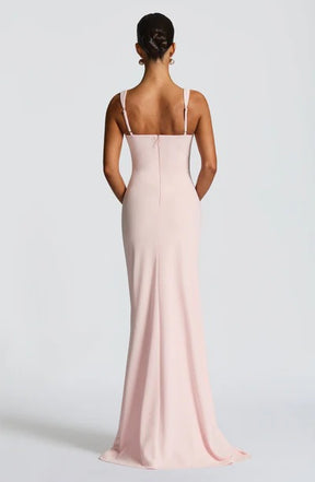 Vestido Longo com Fenda Modern Katana