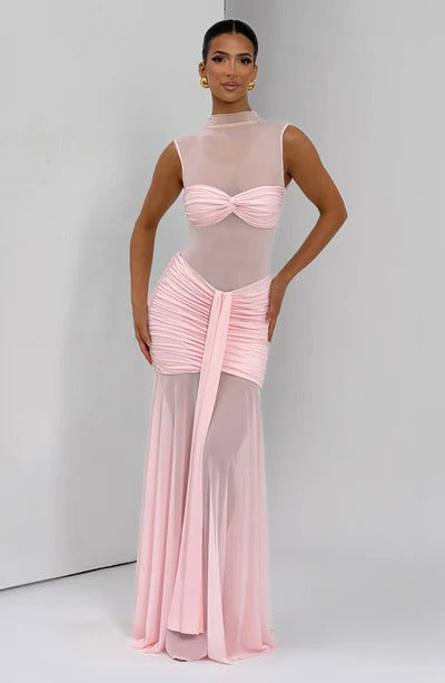 Vestido Longo com Tule Modern Ravih