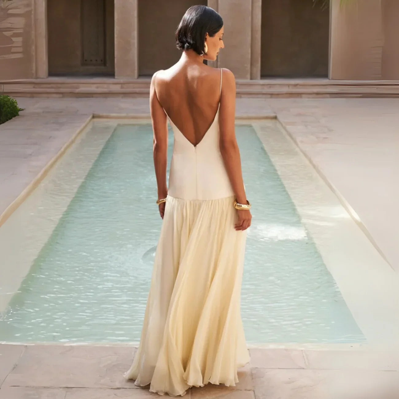 Vestido Longo Decote nas Costas Modern Eloá