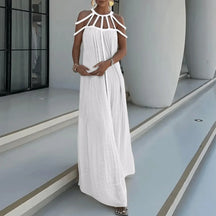 Vestido Longo com Tiras Trançadas Modern Helen