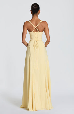 Vestido Longo com Alças e Ajustes nas Costas Modern Irie