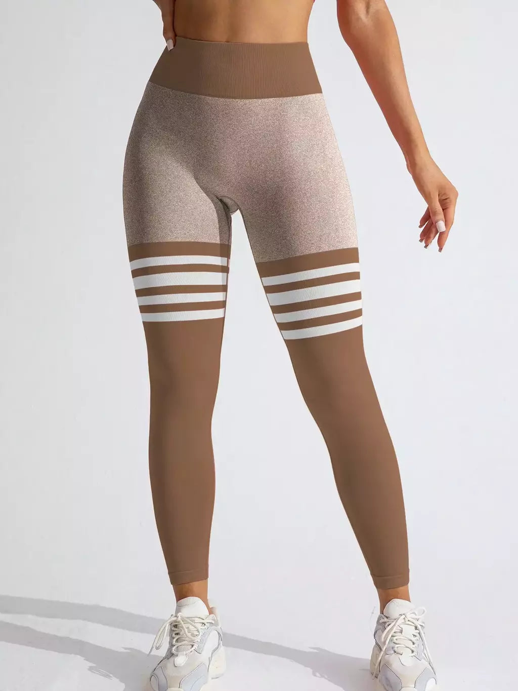 Calça Legging Listrada com Cós em V e Empina Modern Power Buum - FITNESS