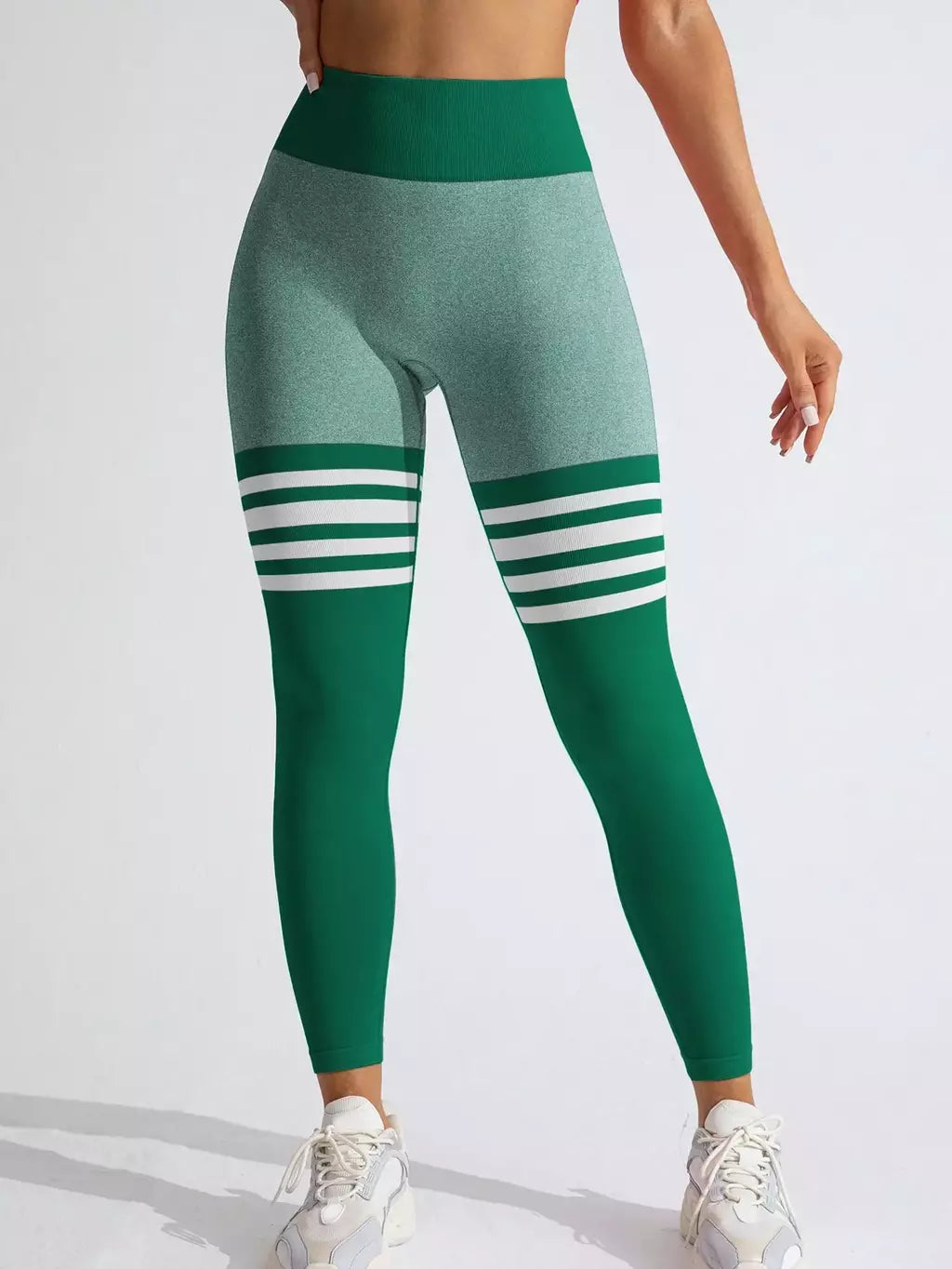 Calça Legging Listrada com Cós em V e Empina Modern Power Buum - FITNESS