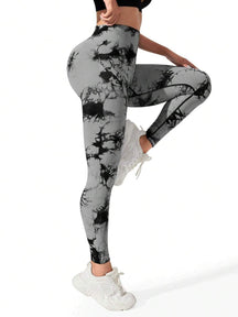 Calça Legging Tie Dye com Empina Modern Elegance - FITNESS