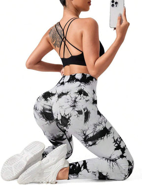 Calça Legging Tie Dye com Empina Modern Elegance - FITNESS