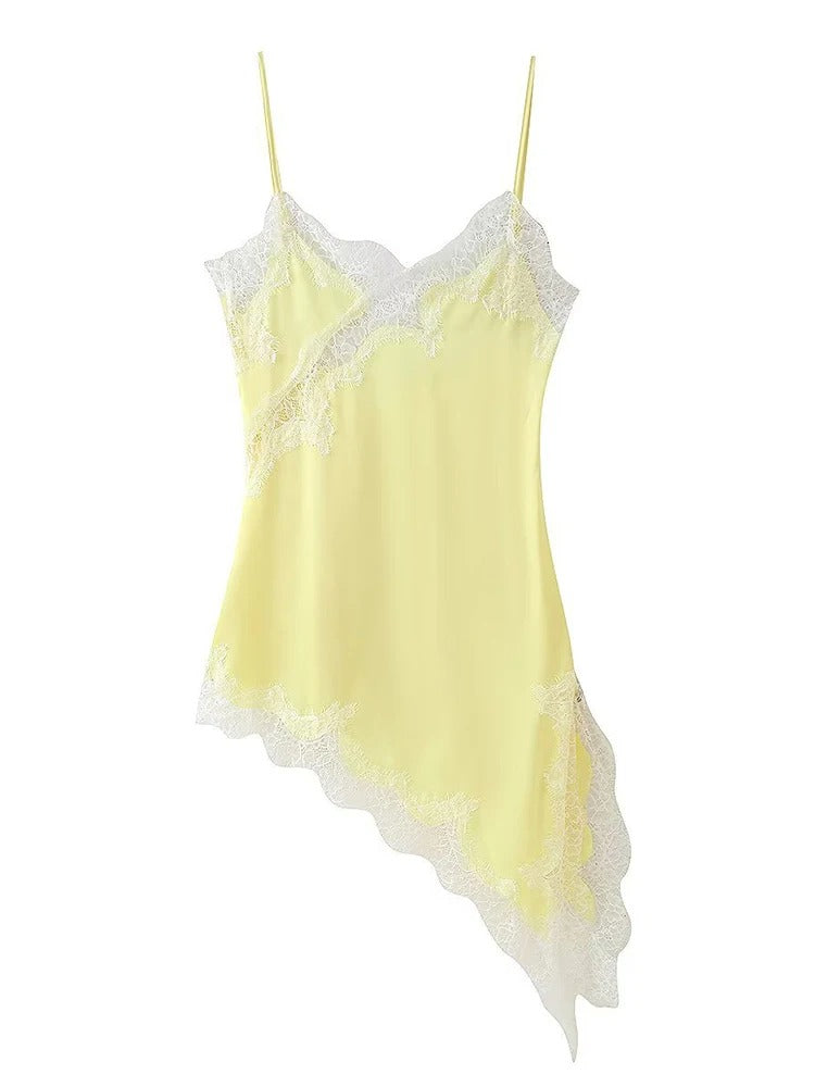 Vestido Curto Cetim Tendência Modern Daily
