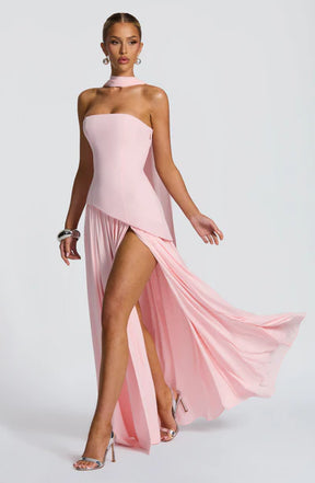Vestido Longo Sem Alças Elegante Modern Mya