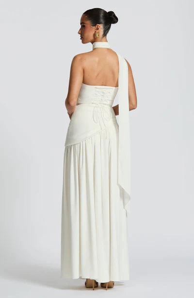Vestido Longo Sem Alças Elegante Modern Mya