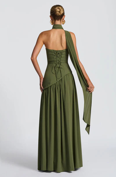 Vestido Longo Sem Alças Elegante Modern Mya