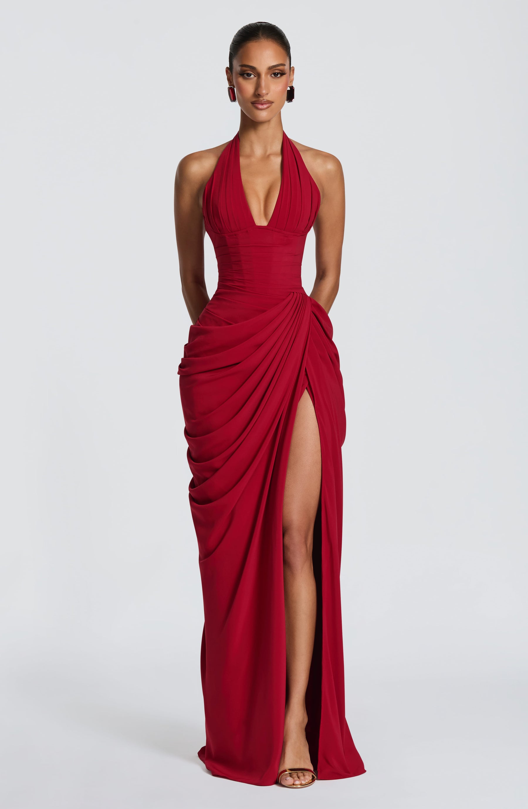 Vestido Longo Corset com Fenda Modern Mireya