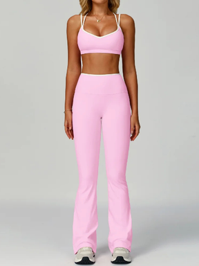 Conjunto Top Push Up e Calça Flare Modern Jholie