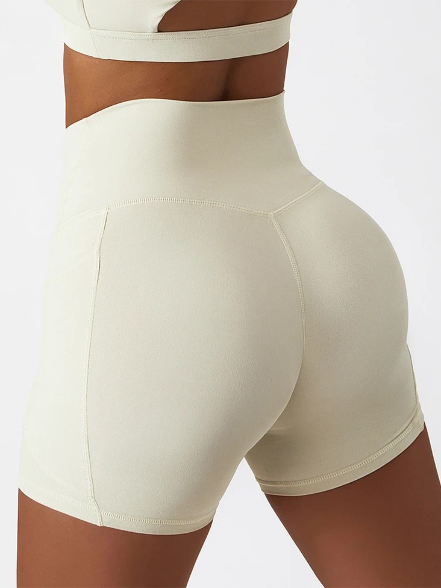 Shorts Cós Alto Alta Elasticidade Modern Gym