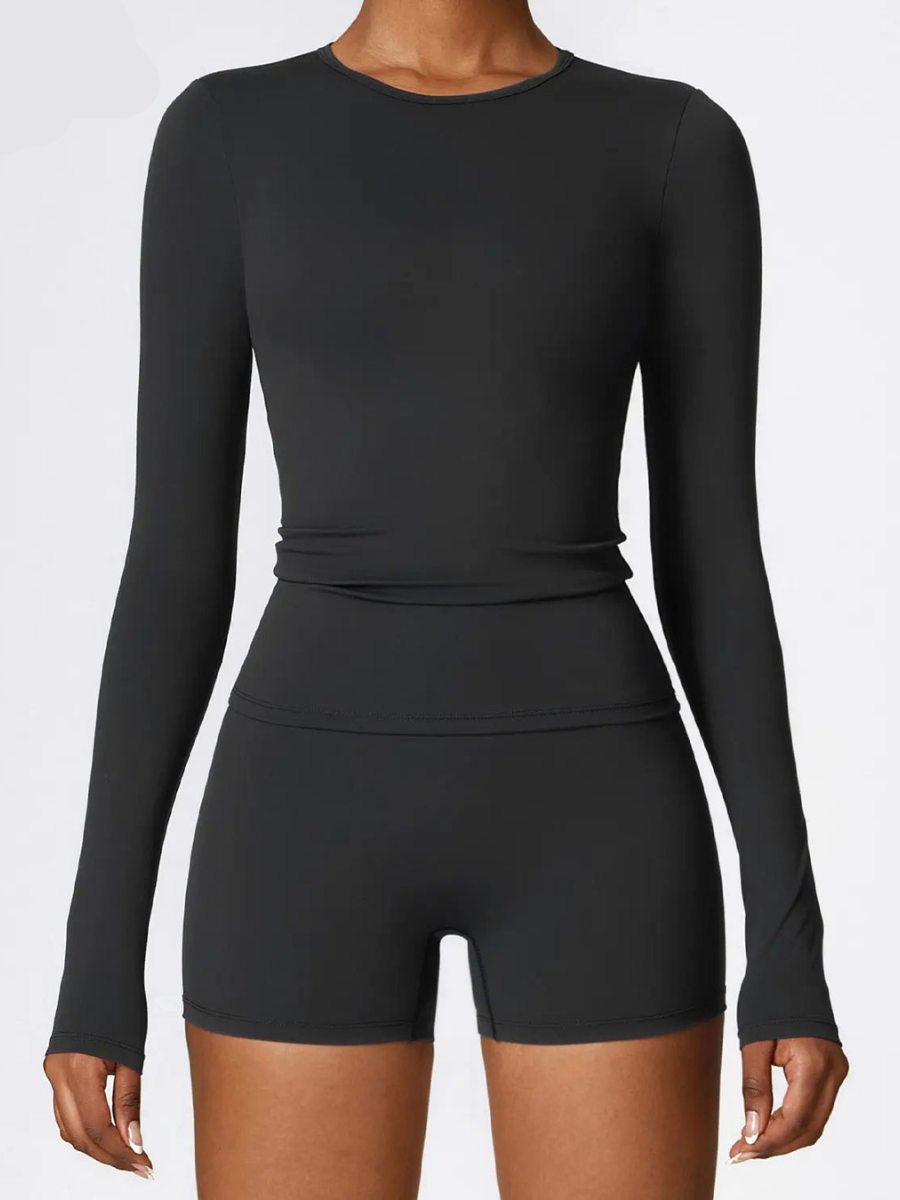 Blusa Manga Longa Esportiva Modern Crop