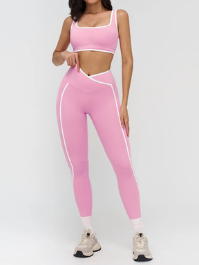 Conjunto Top Push Up com Calça Legging Modeladora Cós V Modern Xtra