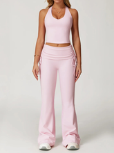 Conjunto Blusa Nadador e Calça Flare Cós dobrado com Regulagem Modern Louise