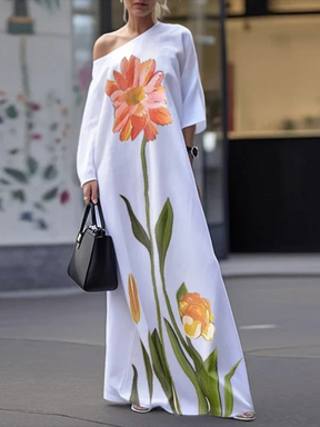 Vestido Longo Floral Modern Bella