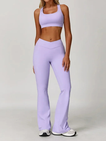 Conjunto Top Regata e Calça Flare Modern Flex