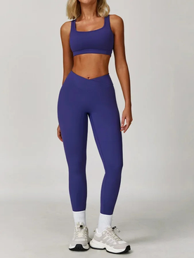 Conjunto Top Regata e Calça Legging Cós V Modern Flex