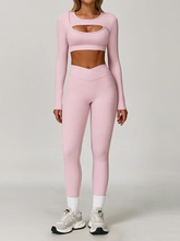 Top Manga Longa e Calça Legging Cós V Modern Flex