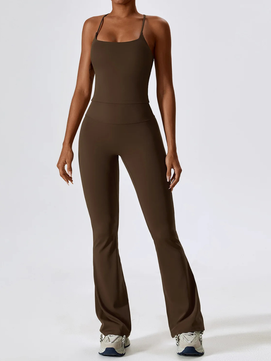 Conjunto Blusa Alça e Calça Flare Modern Motion