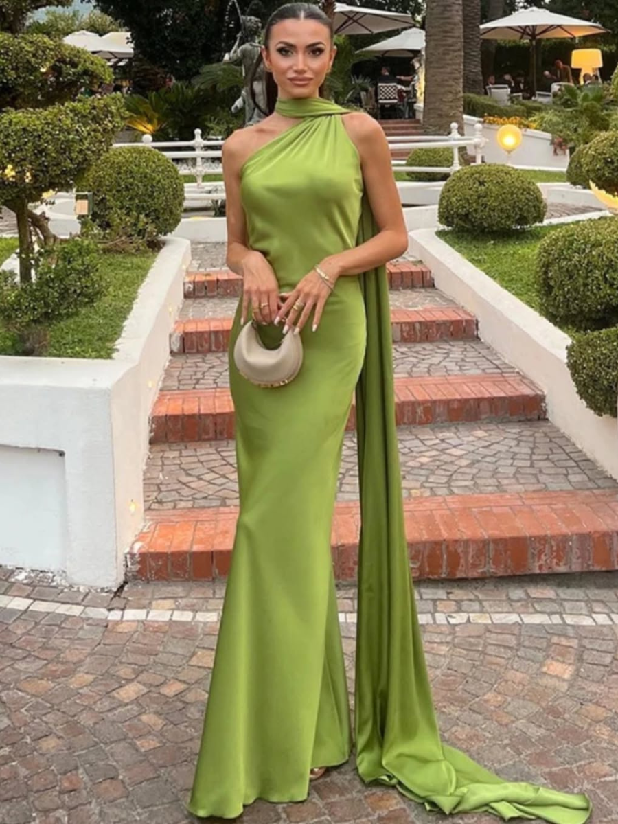 Vestido Longo Decote nas Costas Modern Dominique