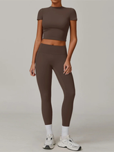 Conjunto Cropped Meia Manga e Legging Modern Basic