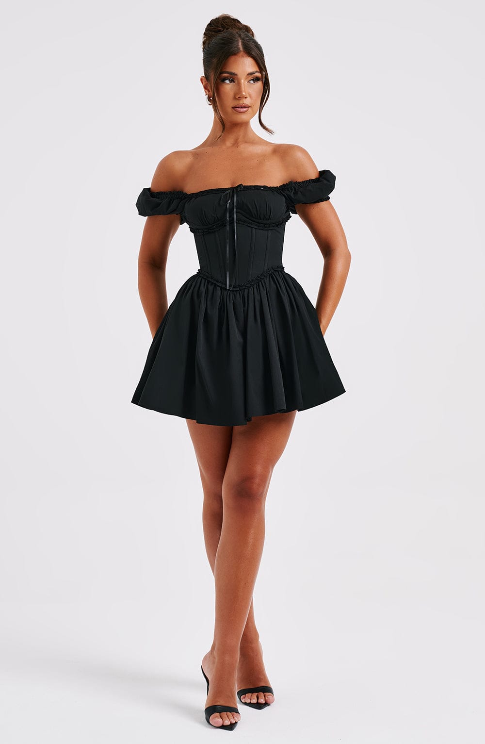 Vestido Curto Bustier Modern Penélope Preto