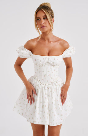 Vestido Curto Bustier Modern Penélope Floral