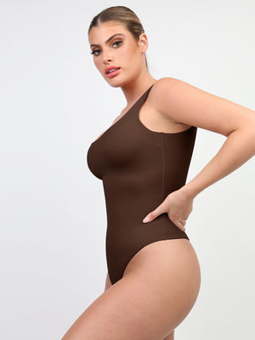 Body Suit Modelador Tanga Fio de Corte Alto - Spandex Premium ( Compre 1 leve 2 )