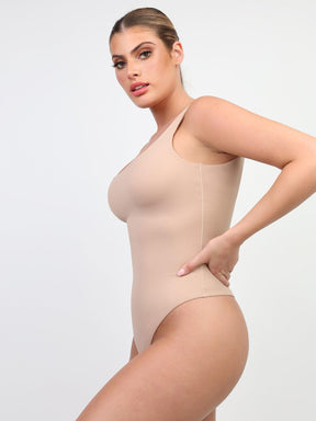 Body Suit Modelador Tanga Fio de Corte Alto - Spandex Premium ( Compre 1 leve 2 )