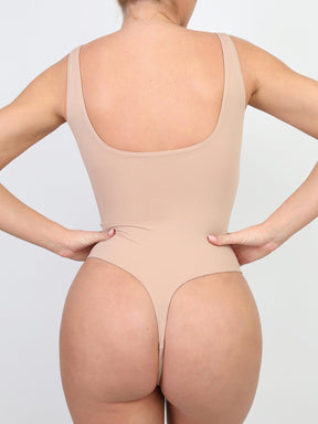 Body Suit Modelador Tanga Fio de Corte Alto - Spandex Premium ( Compre 1 leve 2 )