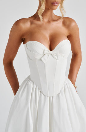Vestido Midi sem Alças Efeito Corset Modern Cornélia