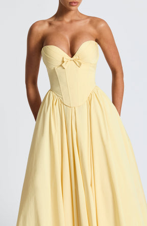 Vestido Midi sem Alças Efeito Corset Modern Cornélia