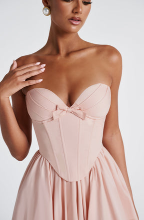 Vestido Midi sem Alças Efeito Corset Modern Cornélia