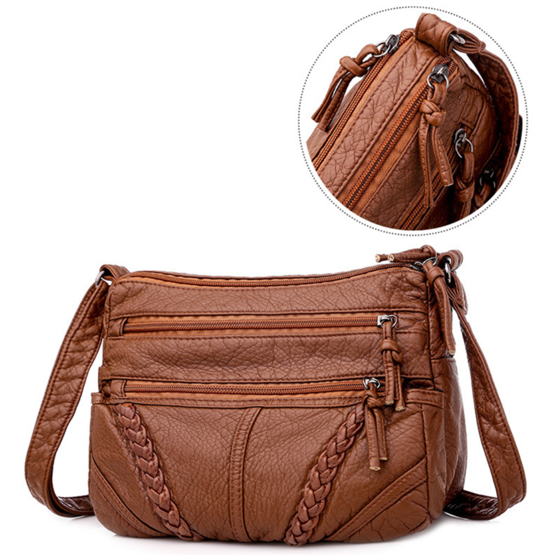 Bolsa Feminina Vintage em Couro MeLinda - Kit 2un.